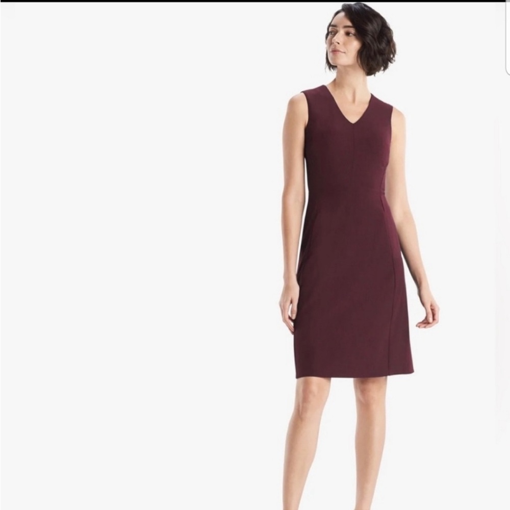 MM LaFleur Maroon Annie Midi Dress Size +1 18/20